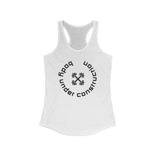 Body Under Construction Workout Racerback Tank