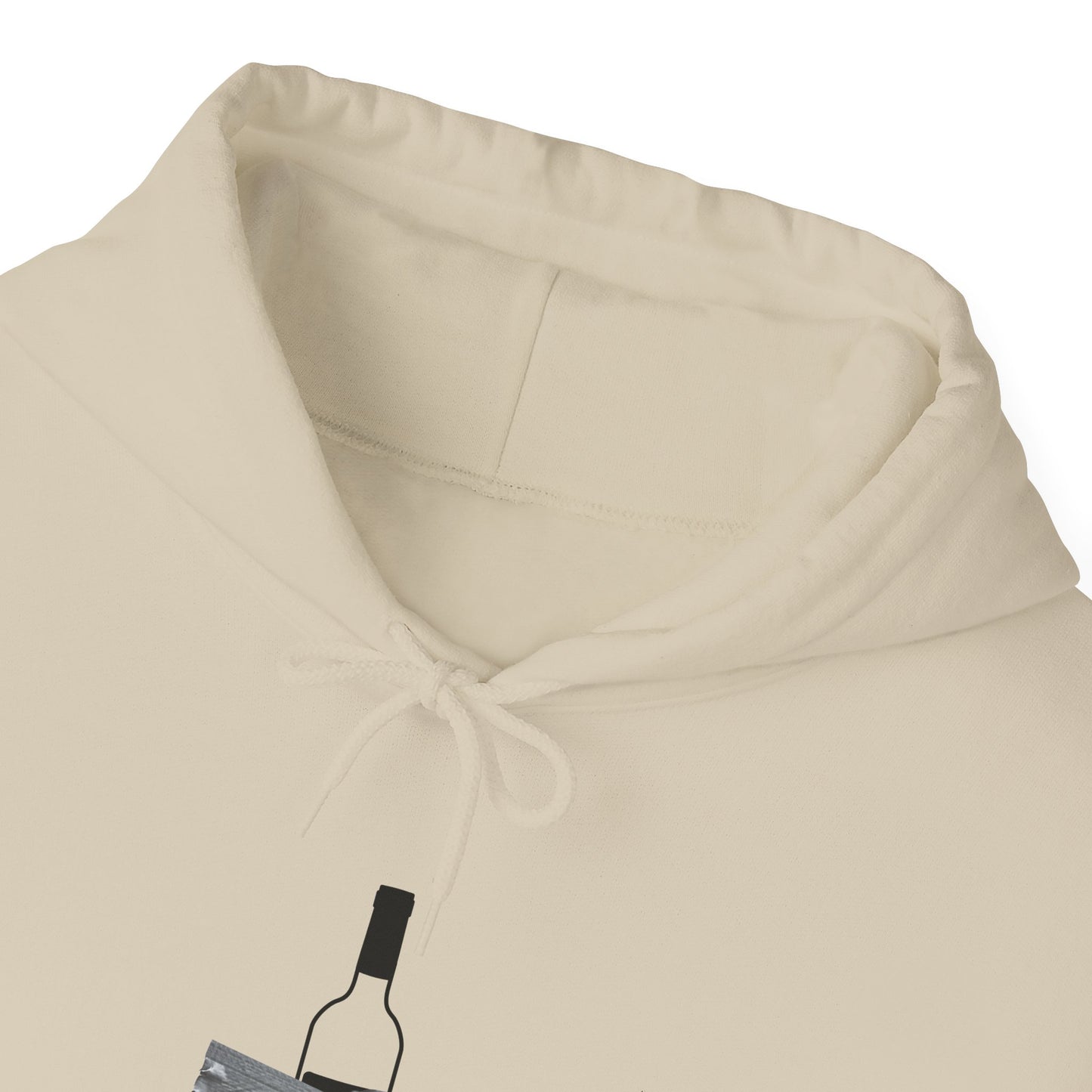 Duck tape wine conceptual art hoodie