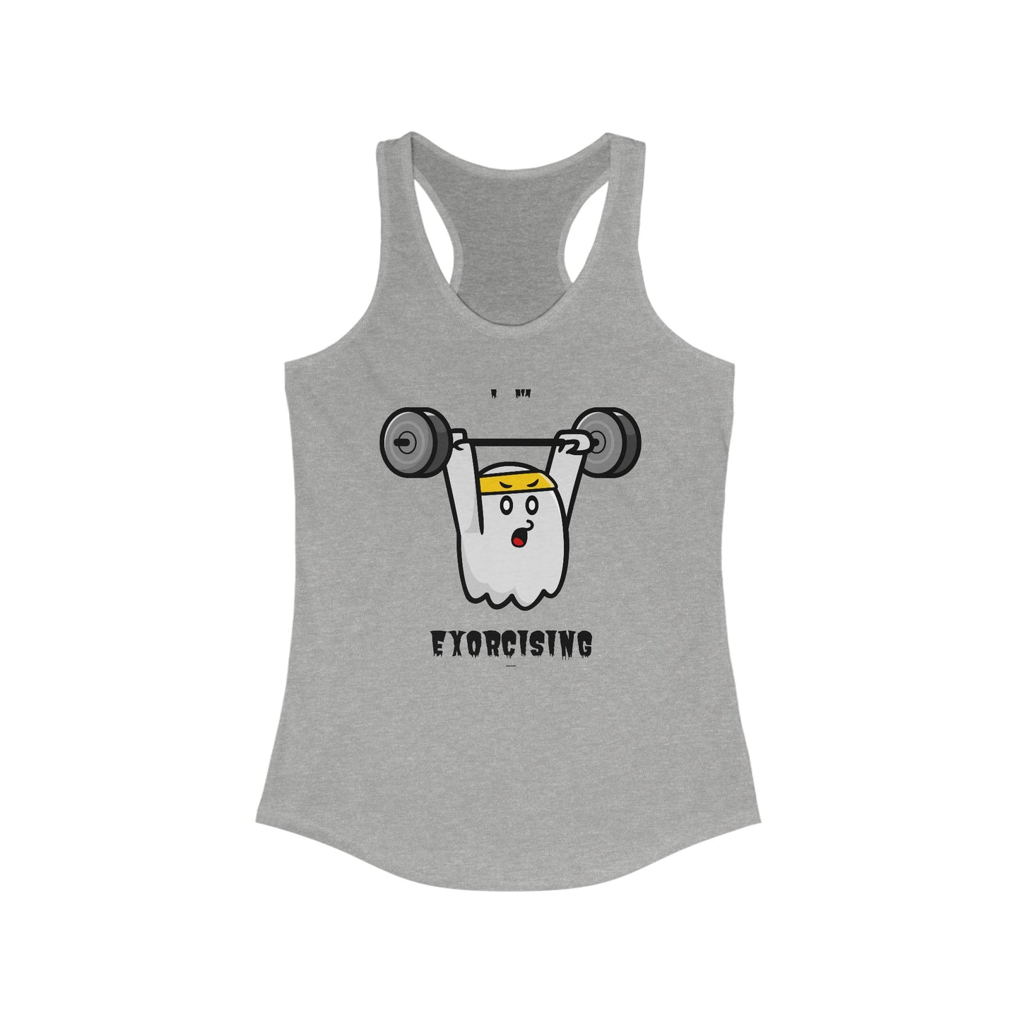 Tank Top Women's Ghost Exorcising Weightlifting Sign