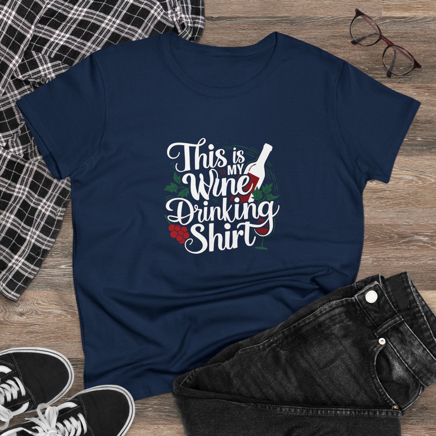 This Is My Drinking Wine Shirt Women T-Shirt