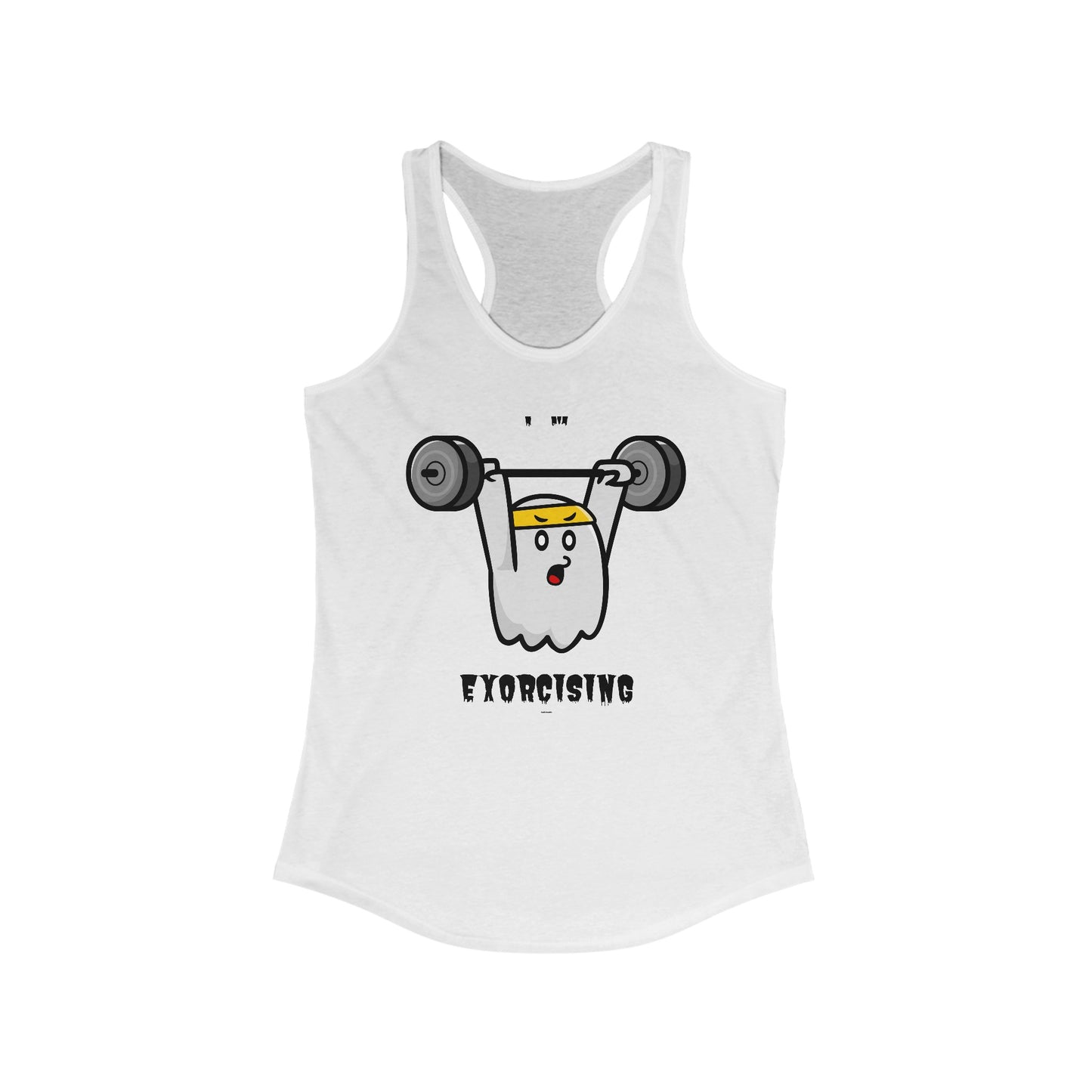 Tank Top Women's Ghost Exorcising Weightlifting Sign