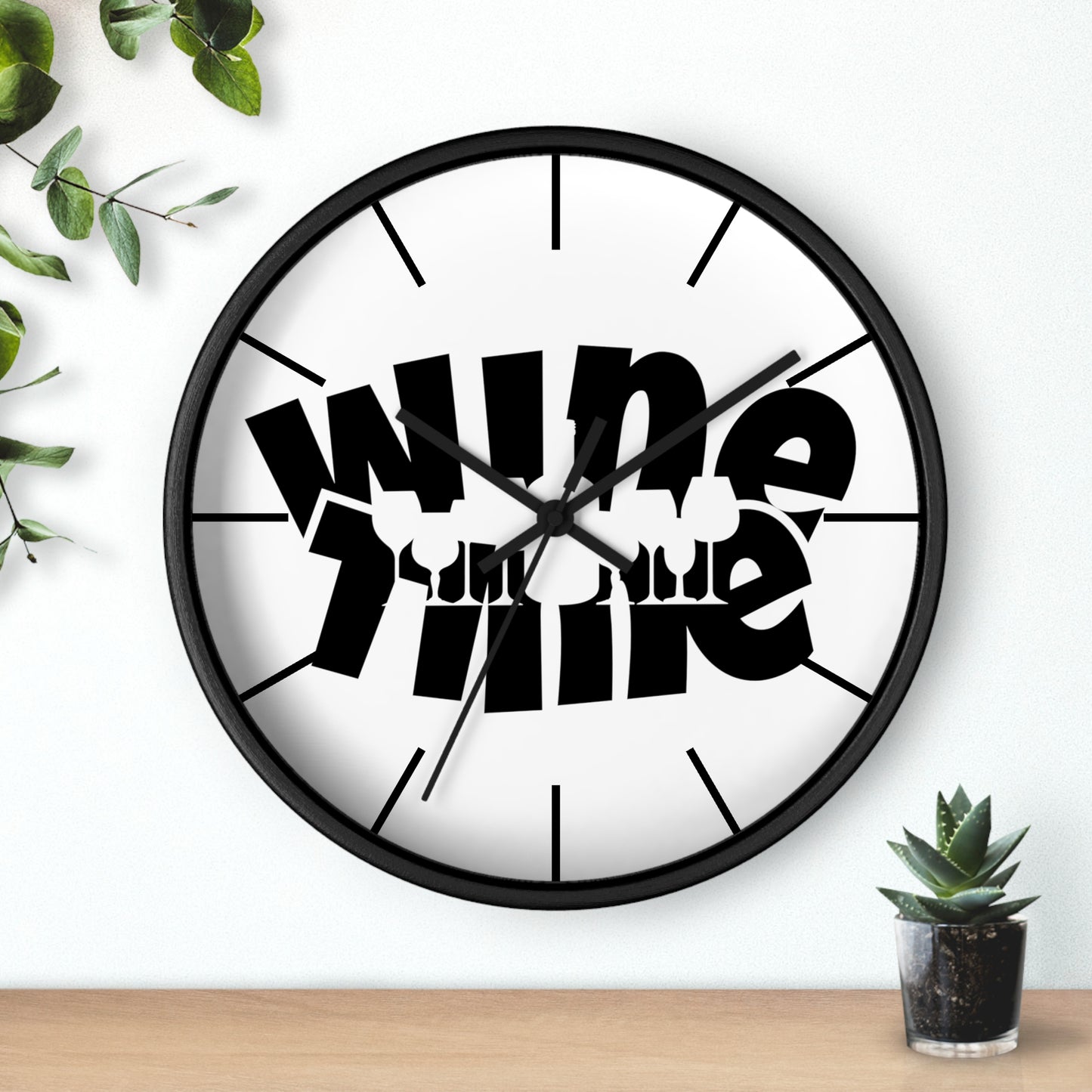 Wine Time Wall Clock