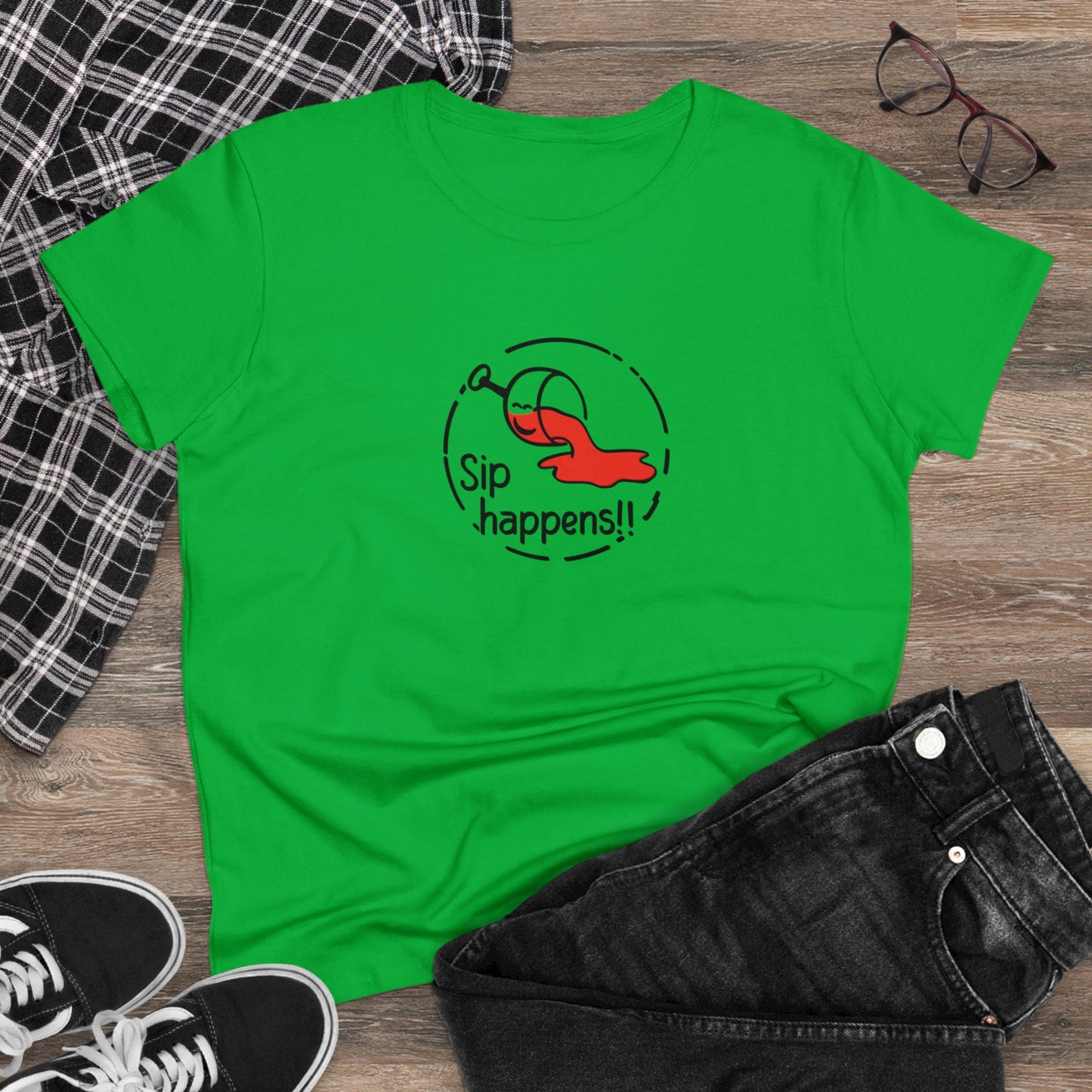 Sip Happens Women T-Shirt