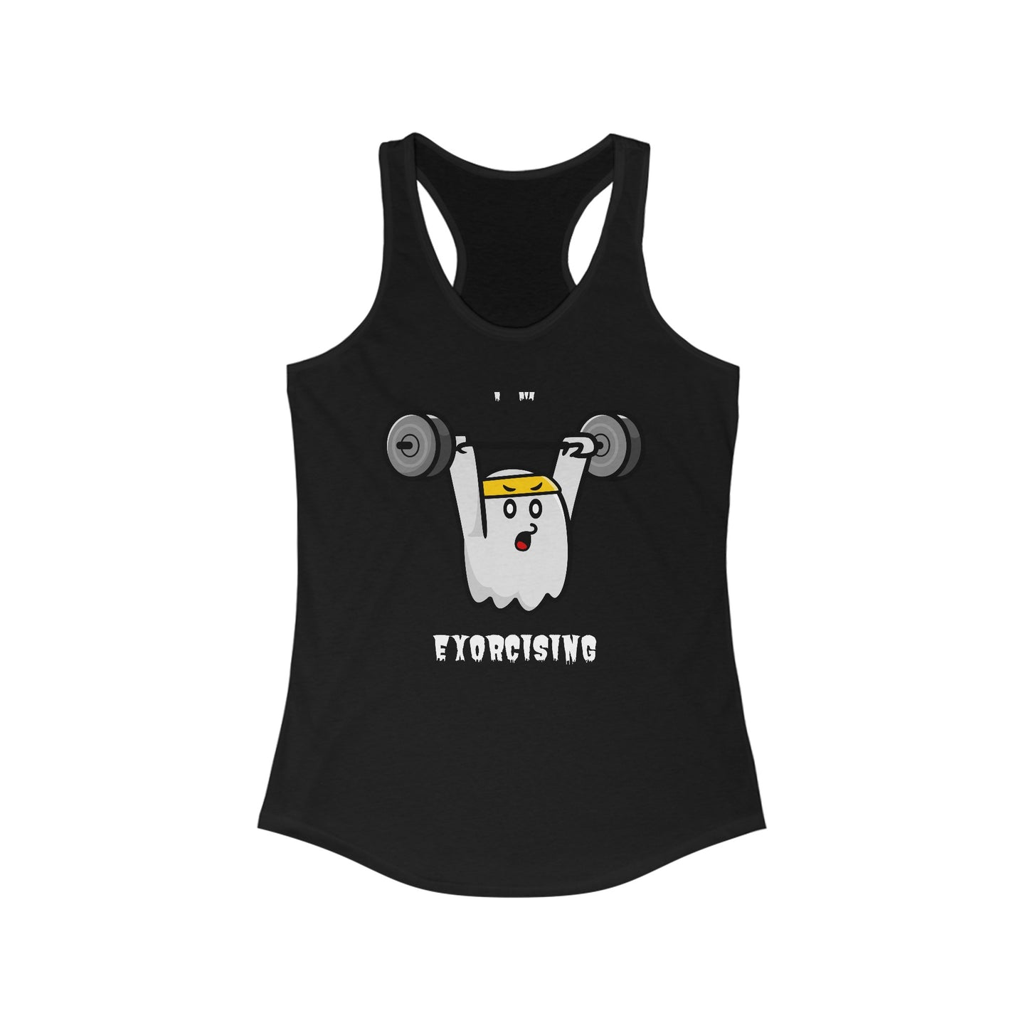 Tank Top Women's Ghost Exorcising Weightlifting Sign