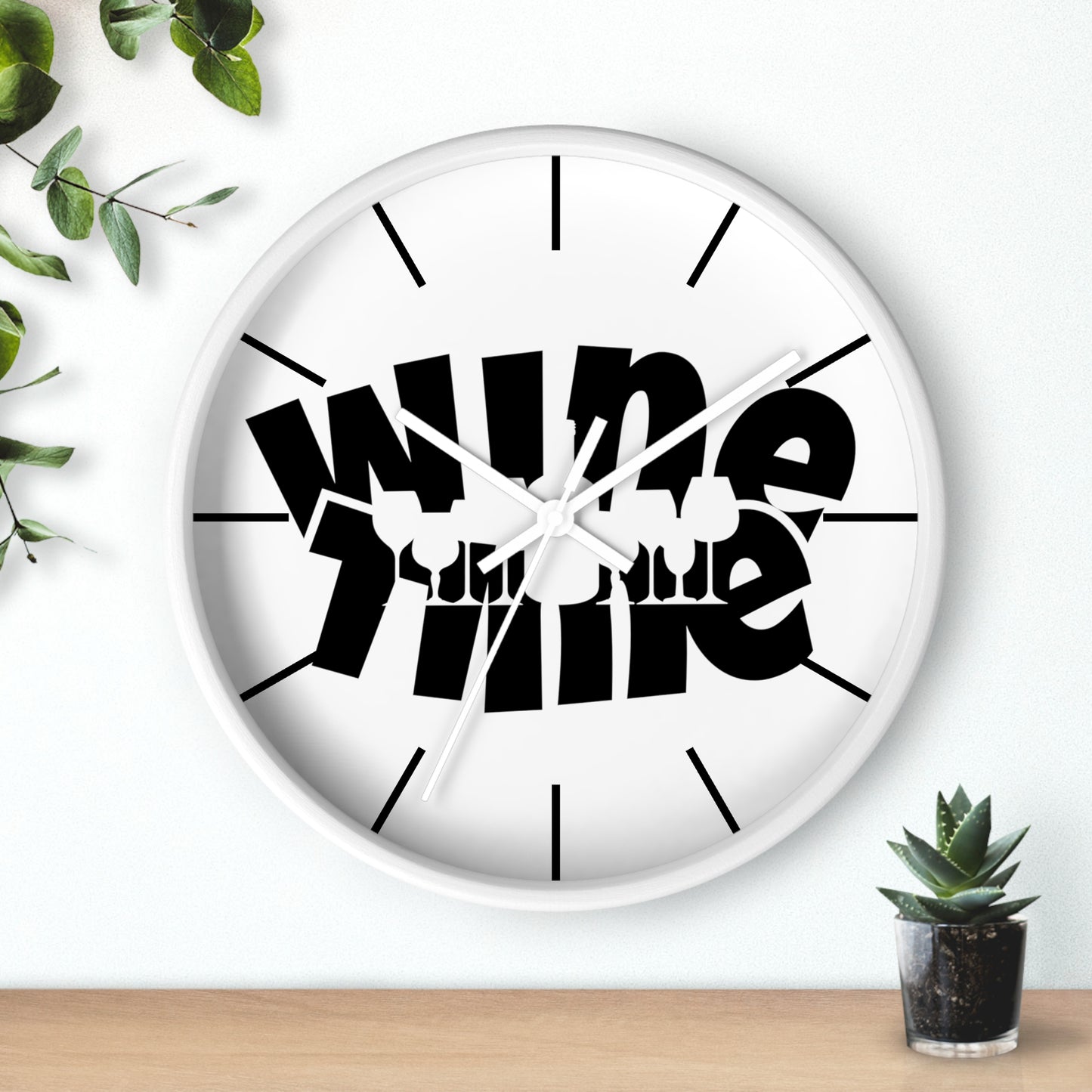 Wine Time Wall Clock