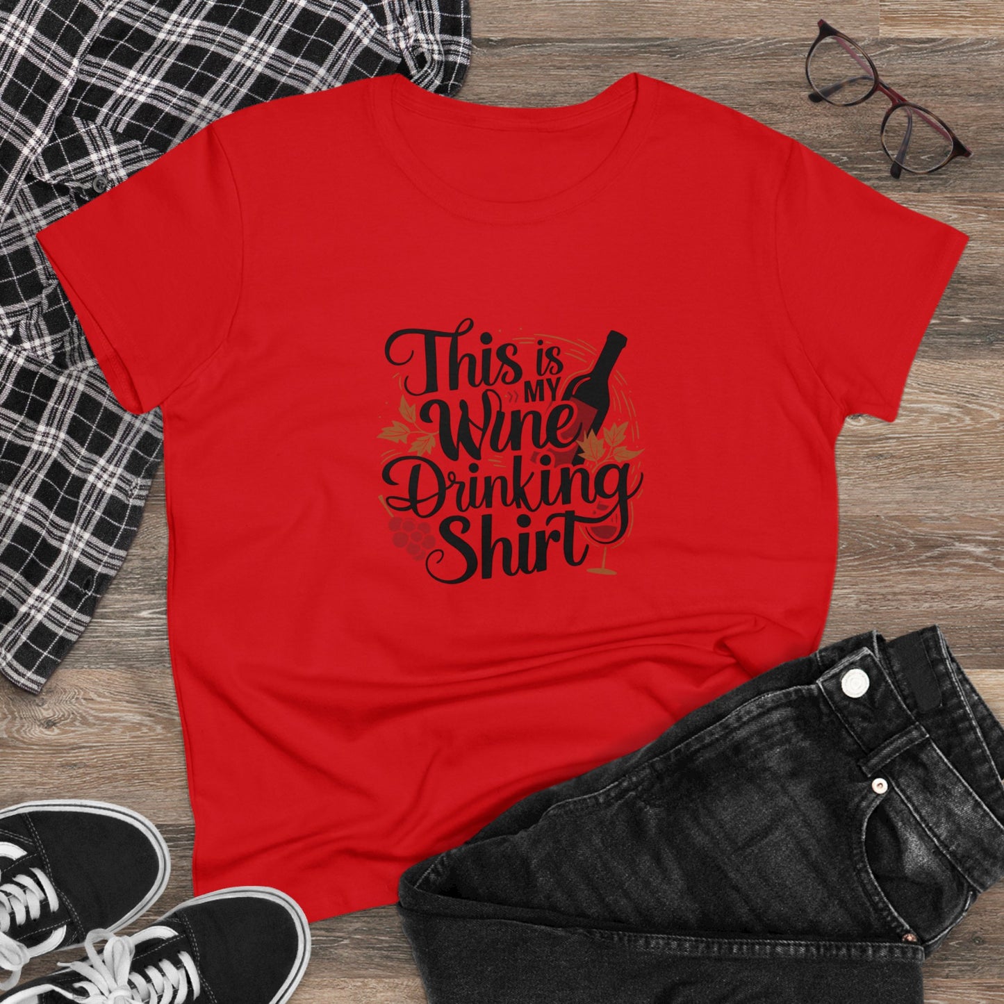 This Is My Drinking Wine Shirt Women T-Shirt