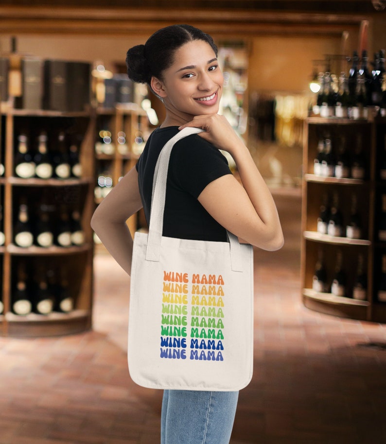 Wine Mama Organic Canvas Tote Bag