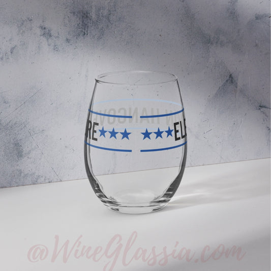 Election Hangover Cure Stemless Wine Glass